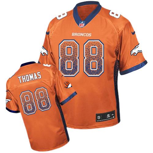 Nike Broncos #88 Demaryius Thomas Orange Team Color Youth Stitched NFL Elite Drift Fashion Jersey